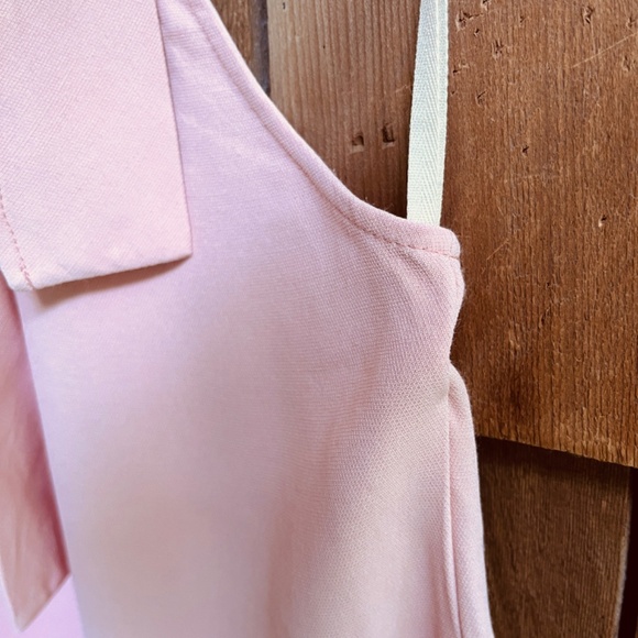 Wilfred Aritzia Light Pink Halter Tank Top Sleeveless Cowl Tie Neck Women Size M - Picture 6 of 10